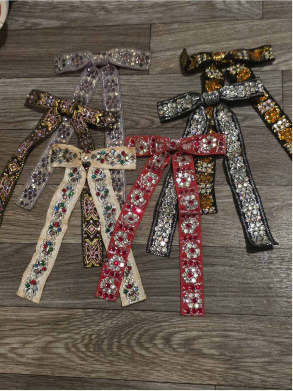Women Arlyn Hair Accessories Bows Multicolor Silver Set